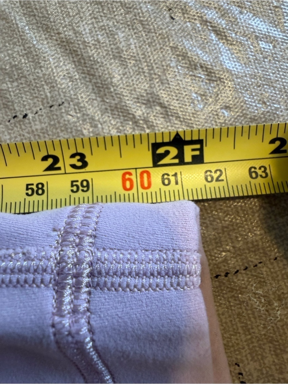 Lululemon Align High-Rise Crop 24” Leggings Lavender Pink Size 20 Gym Athleisure - Picture 11 of 11